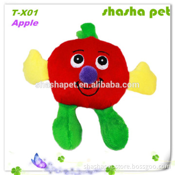 Factory wholesale dog toy pet plush toy high-quality apple toy in pet product